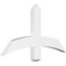 Ekena Millwork Bellingham Architectural Grade PVC Gable Bracket, 36"W x 19 1/2"H x 2"D x 4"F, 13/12 Pitch GBP036X20X0204BEL00 - alternate 1